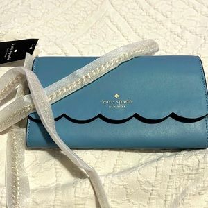 Kate Spade Gemma smooth leather wallet with chain